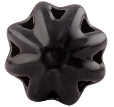 Black Daffodil Ceramic Flower Dresser Knobs Online